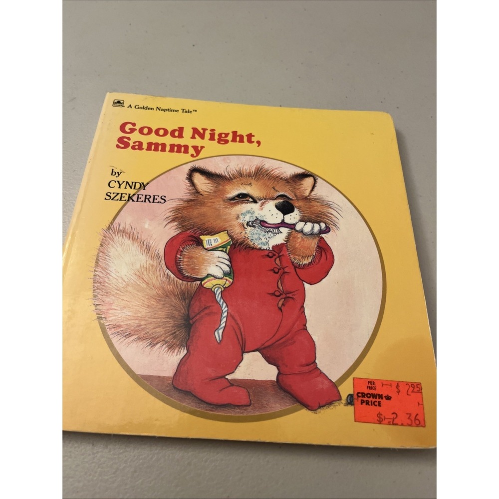 Good Night Sammy Golden Naptime Tale Hardcover Book By Cyndy Szekeres Baby Board